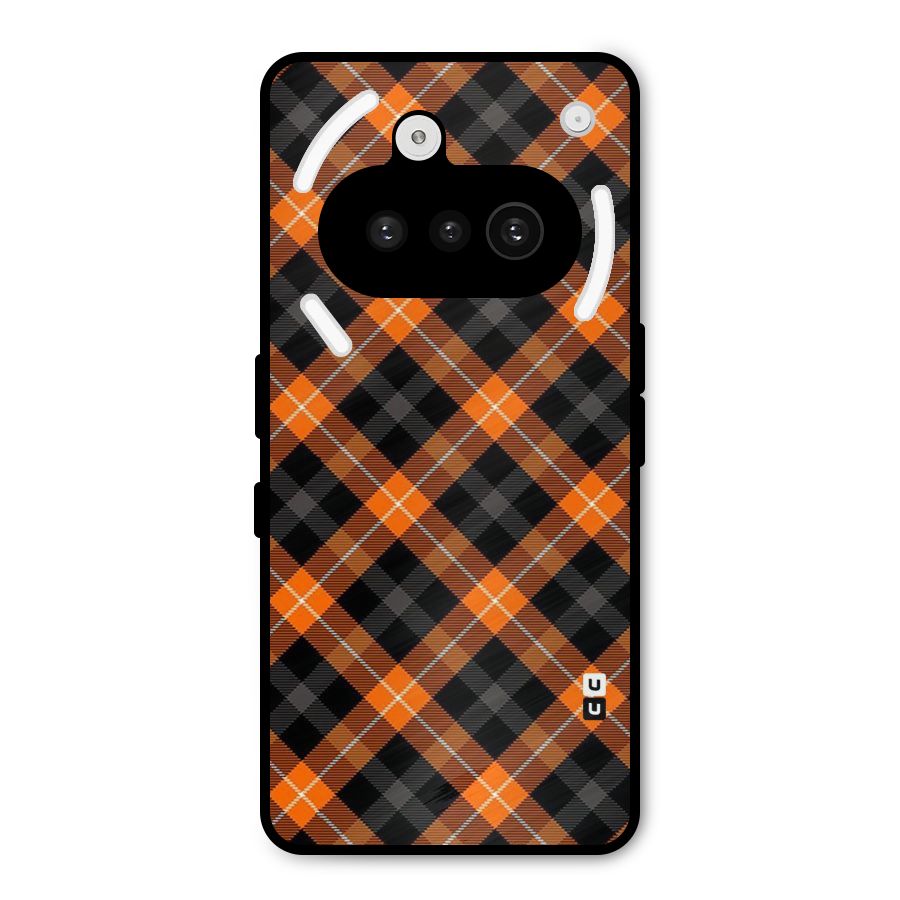 Best Textile Pattern Metal Back Case for Nothing Phone 3a