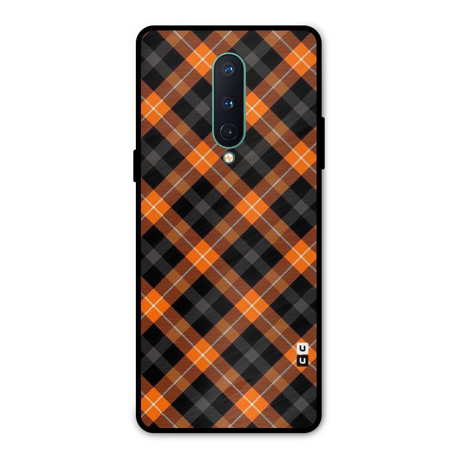 Best Textile Pattern Metal Back Case for OnePlus 8