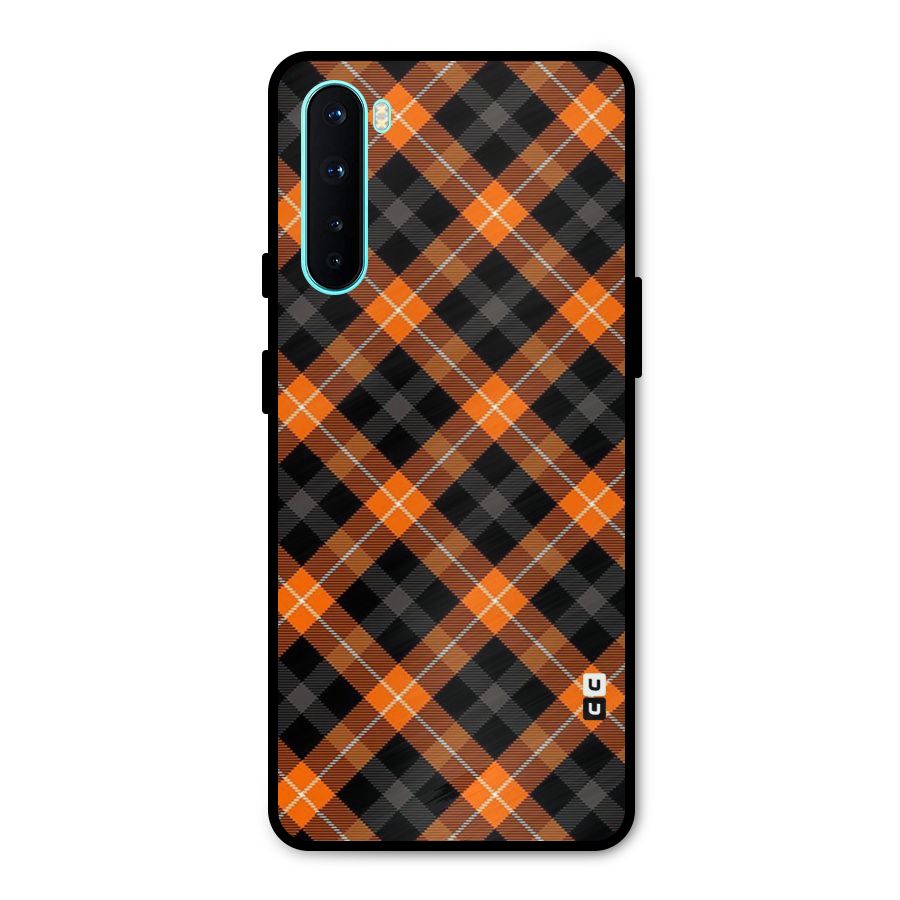 Best Textile Pattern Metal Back Case for OnePlus Nord