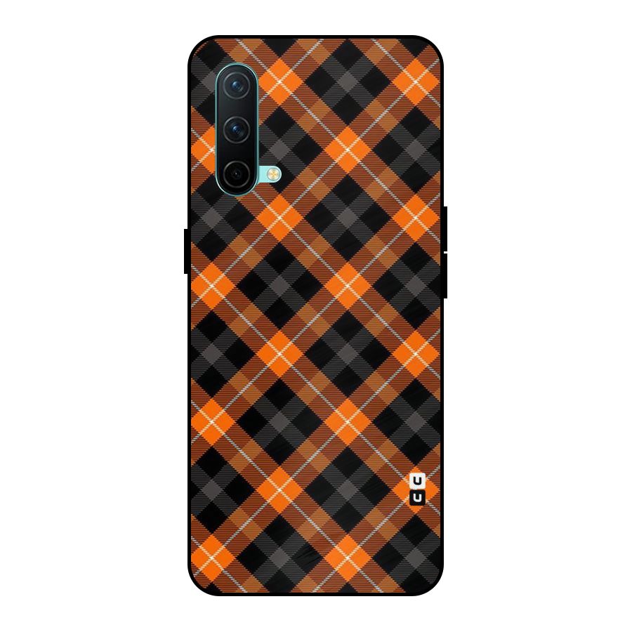 Best Textile Pattern Metal Back Case for OnePlus Nord CE 5G