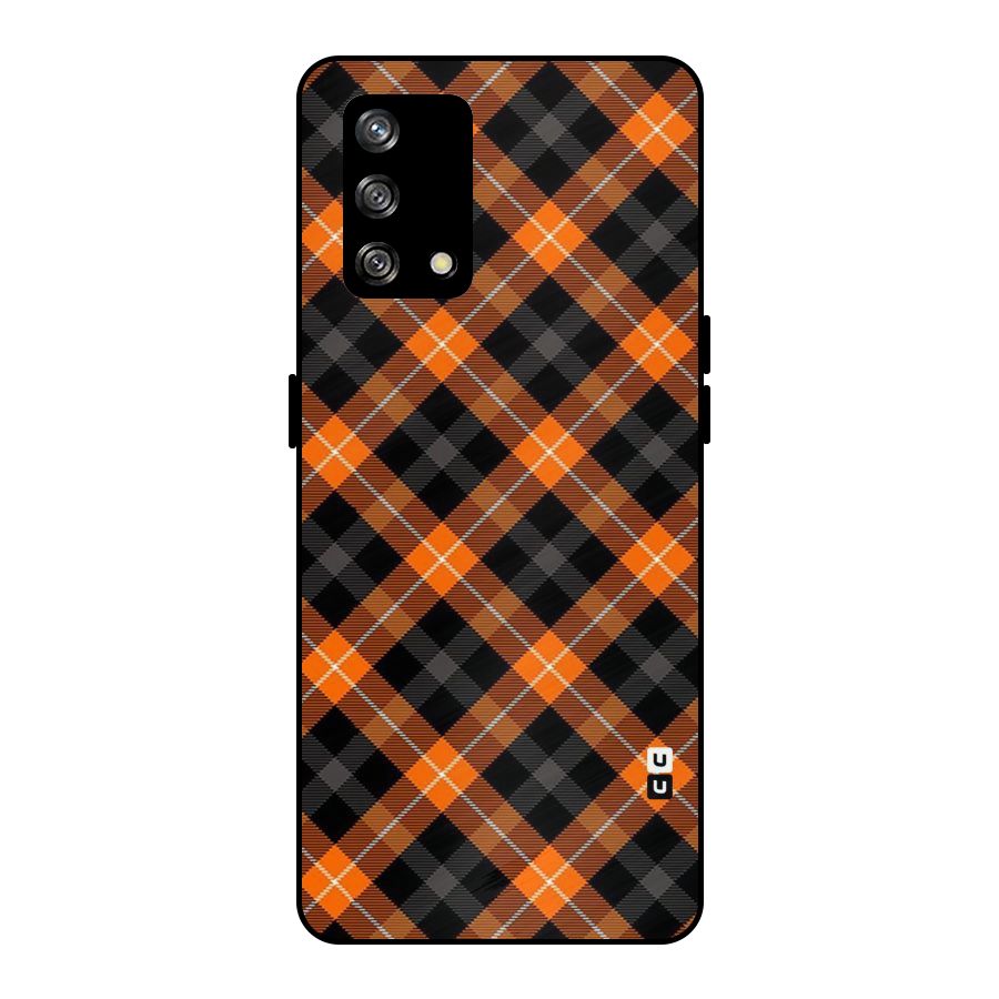 Best Textile Pattern Metal Back Case for Oppo F19