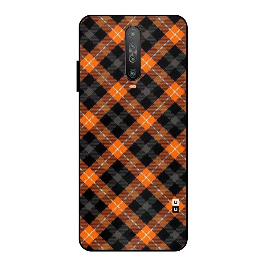 Best Textile Pattern Metal Back Case for Poco X2
