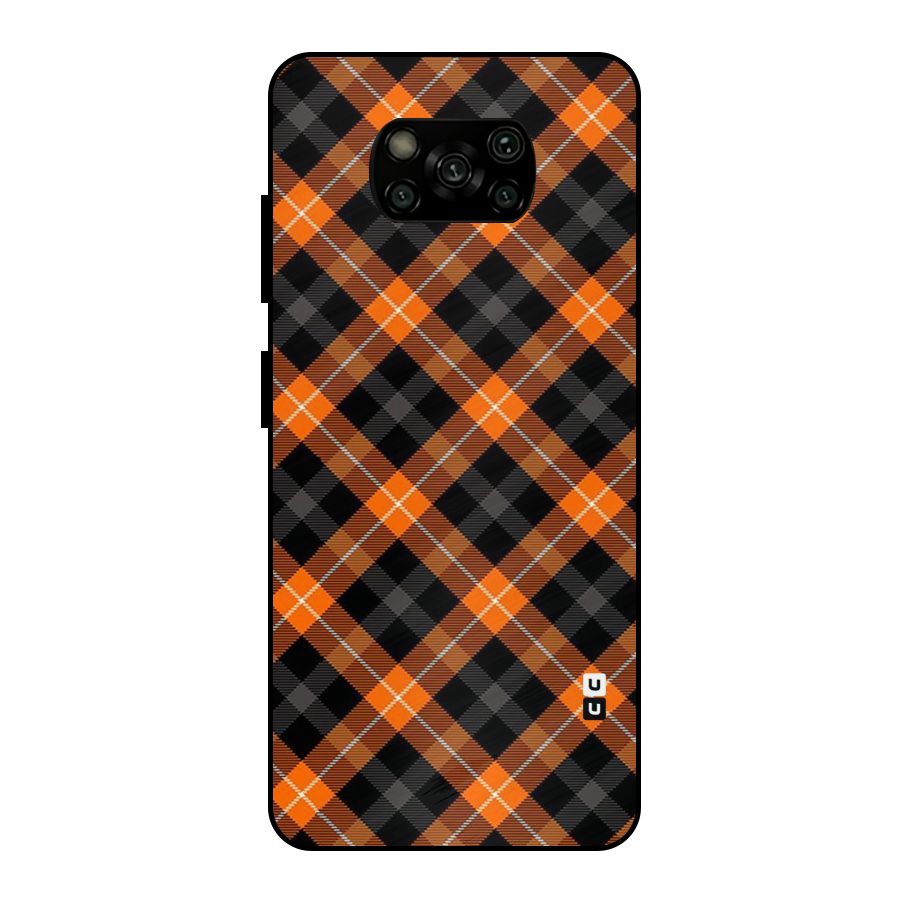Best Textile Pattern Metal Back Case for Poco X3