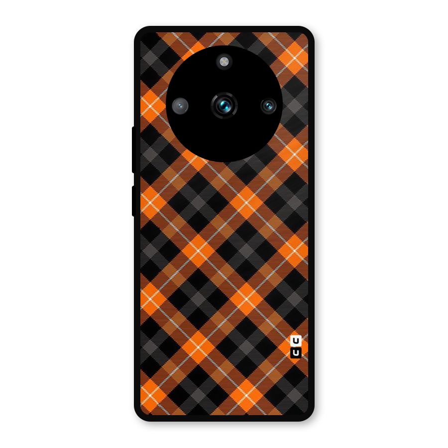 Best Textile Pattern Metal Back Case for Realme 11 Pro