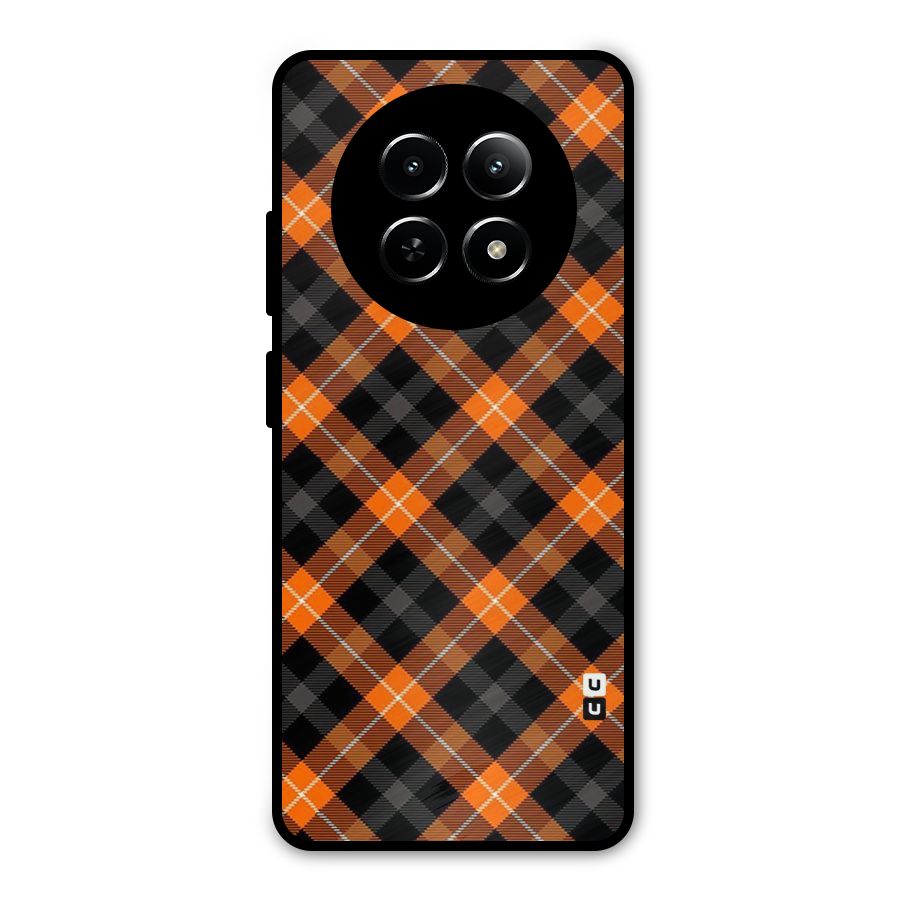 Best Textile Pattern Metal Back Case for Realme 12 5G