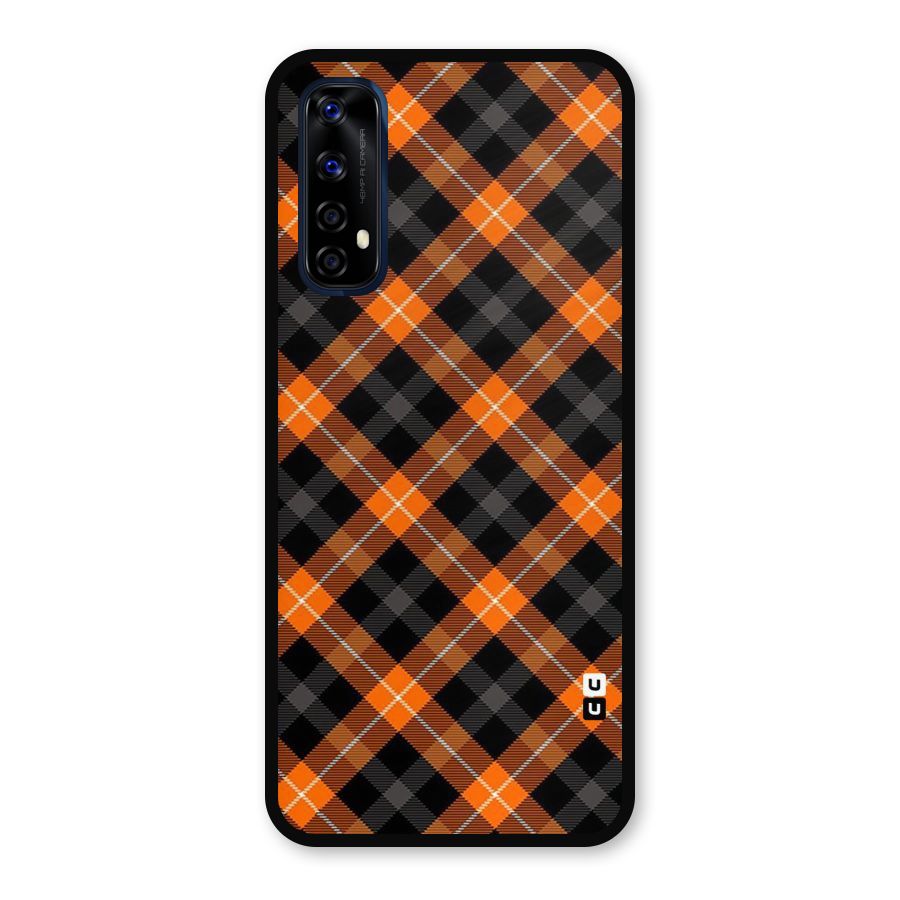 Best Textile Pattern Metal Back Case for Realme 7