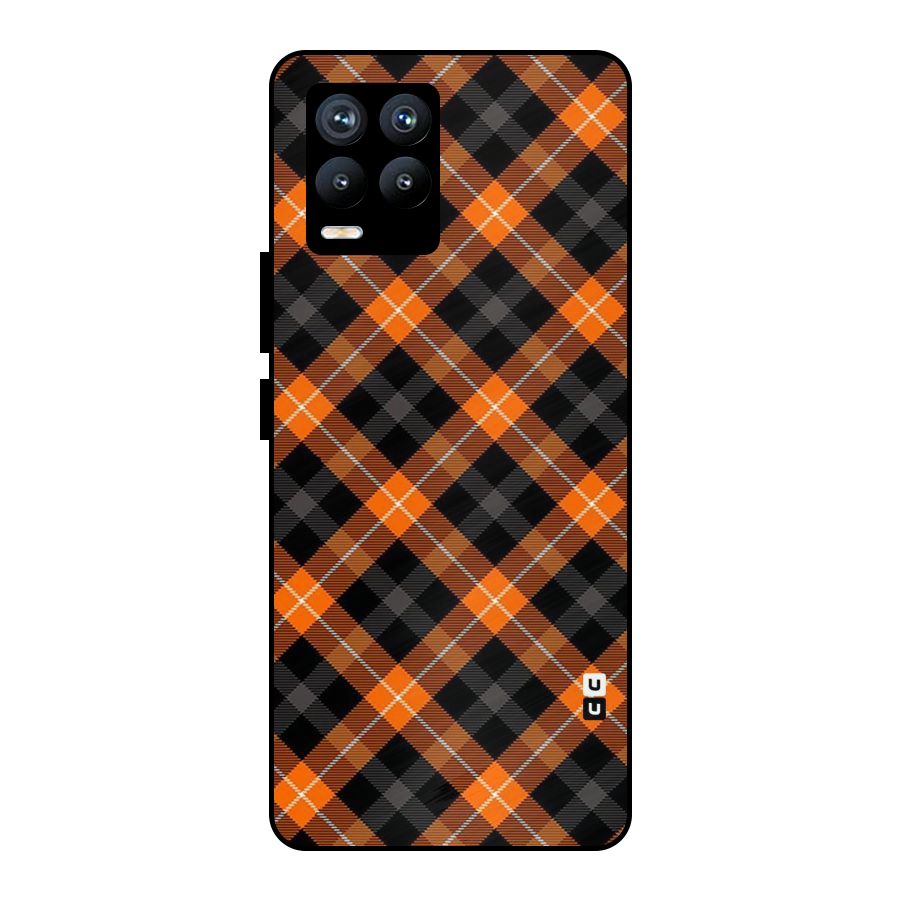 Best Textile Pattern Metal Back Case for Realme 8 Pro