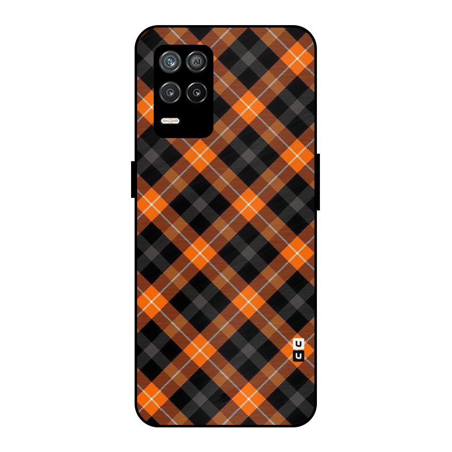 Best Textile Pattern Metal Back Case for Realme 9 5G