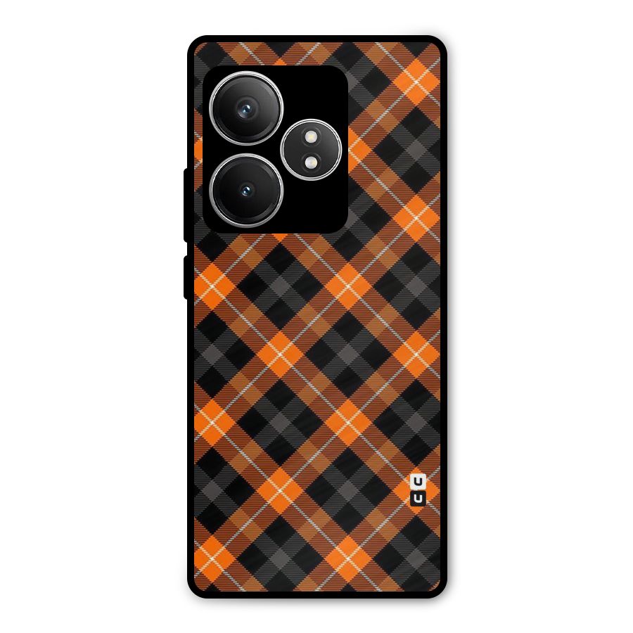 Best Textile Pattern Metal Back Case for Realme GT 6T