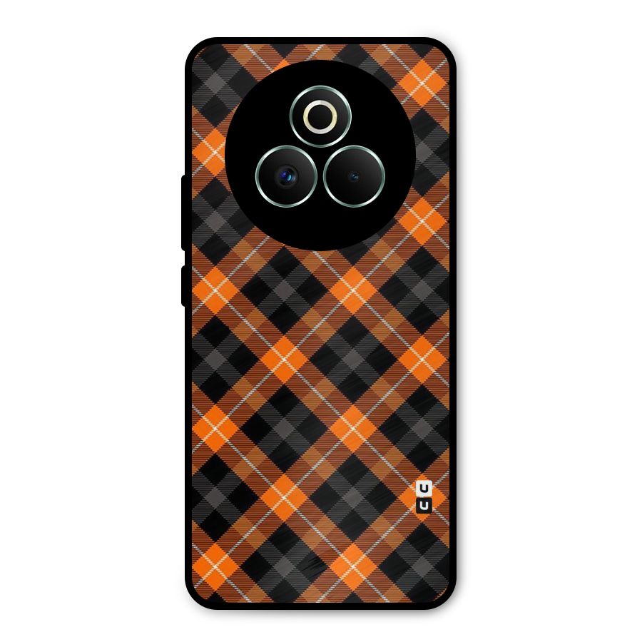 Best Textile Pattern Metal Back Case for Realme P3 Pro