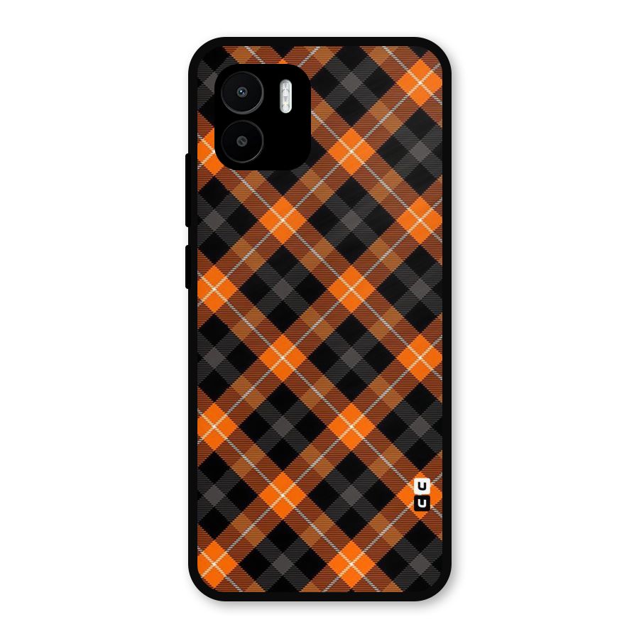 Best Textile Pattern Metal Back Case for Redmi A2