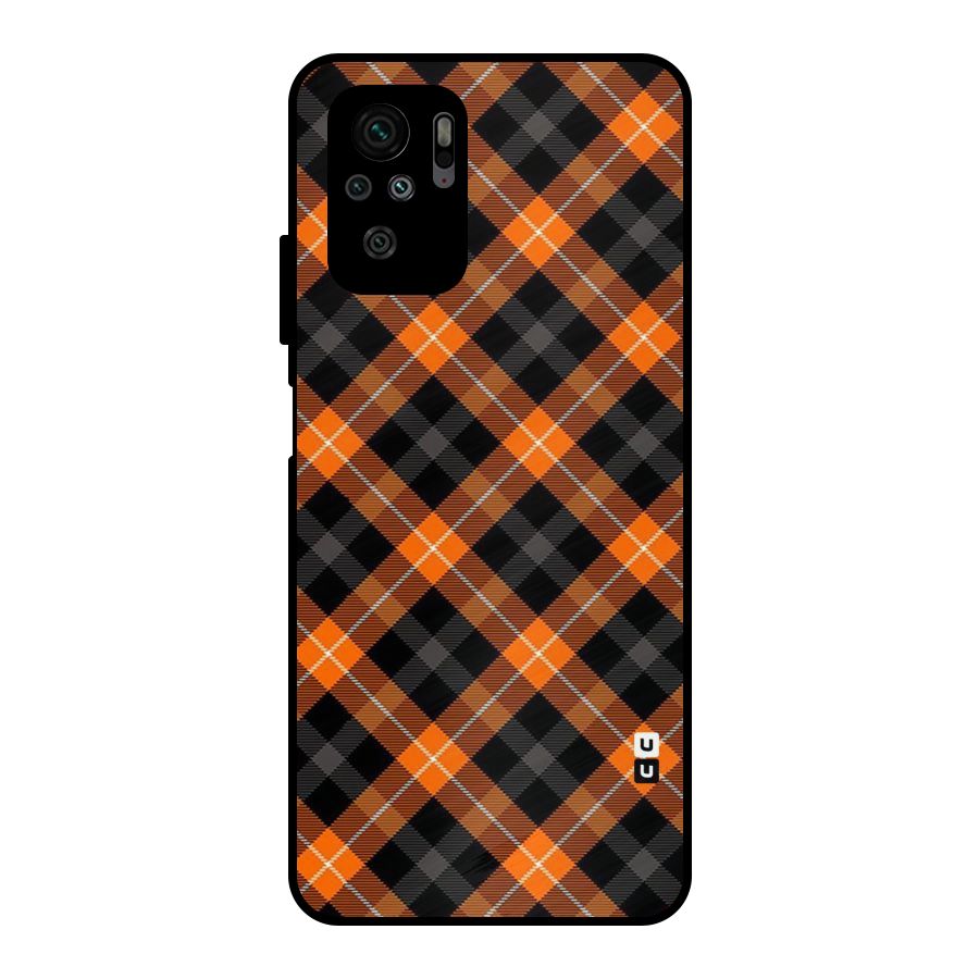 Best Textile Pattern Metal Back Case for Redmi Note 10S