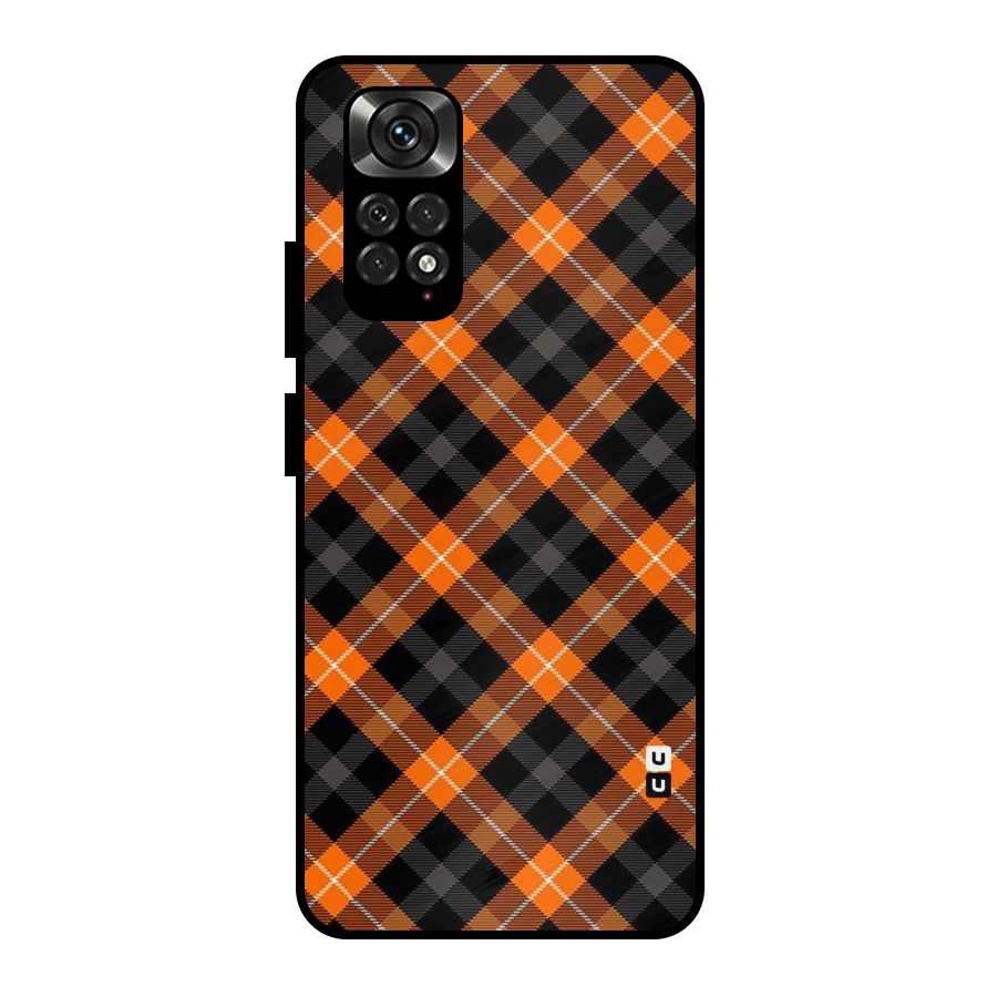 Best Textile Pattern Metal Back Case for Redmi Note 11 Pro