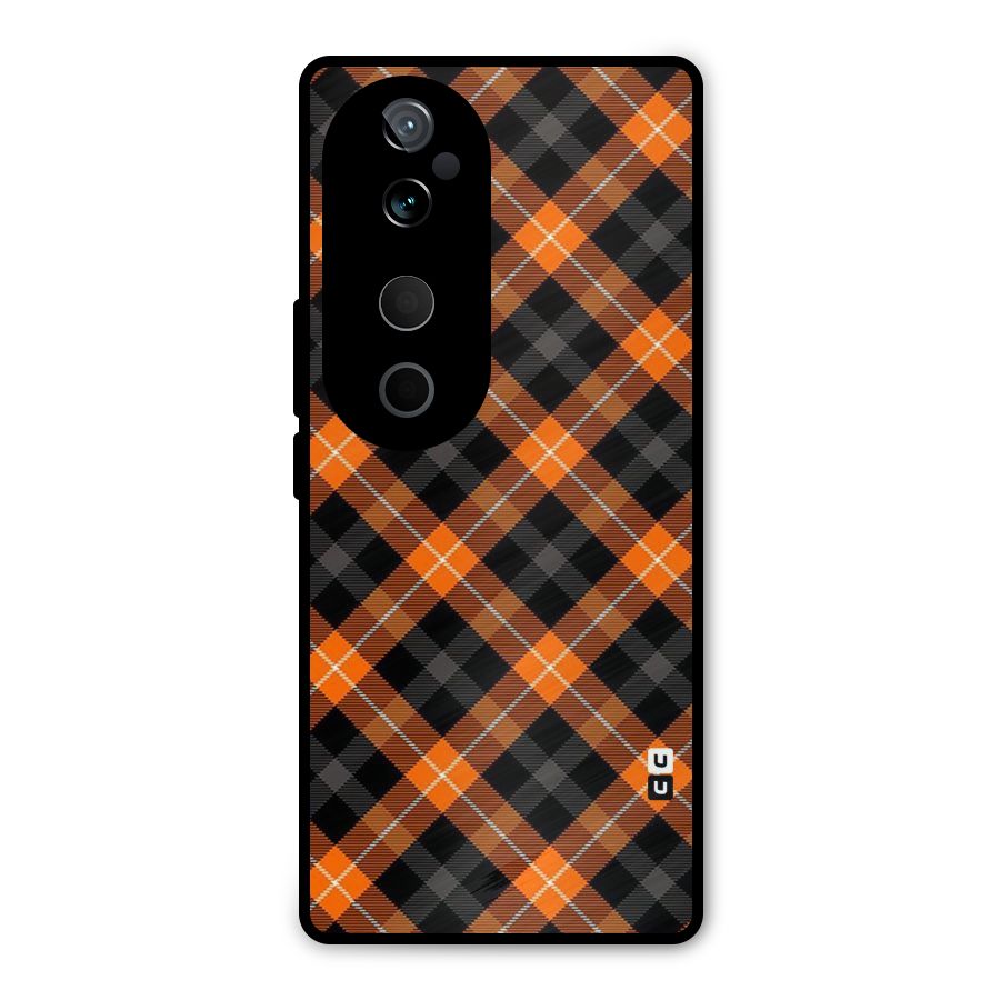 Best Textile Pattern Metal Back Case for Vivo T3 Ultra