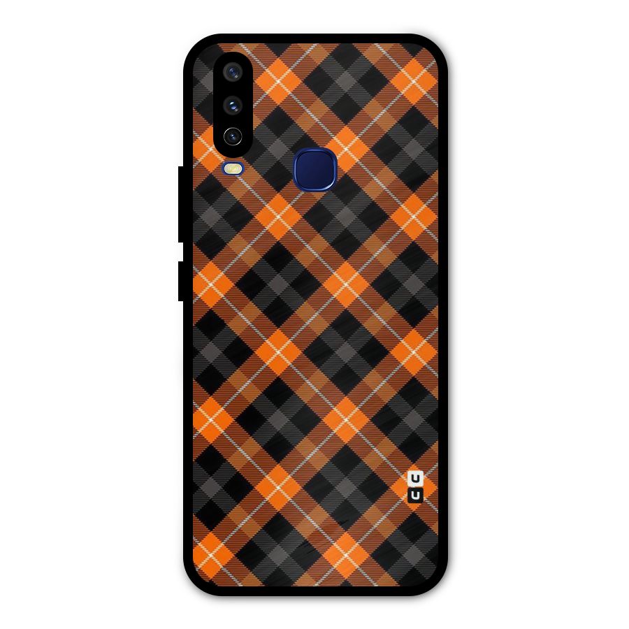 Best Textile Pattern Metal Back Case for Vivo V17