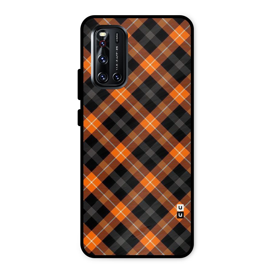 Best Textile Pattern Metal Back Case for Vivo V19