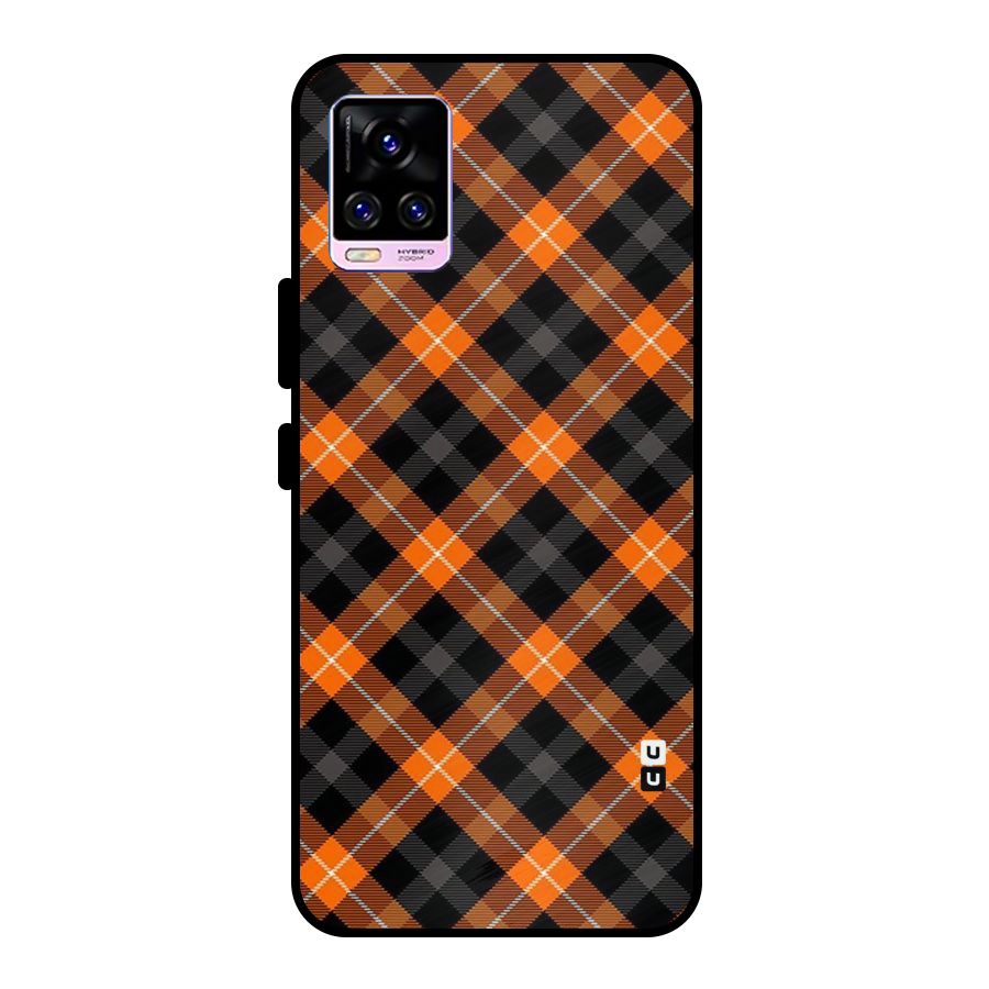 Best Textile Pattern Metal Back Case for Vivo V20 Pro