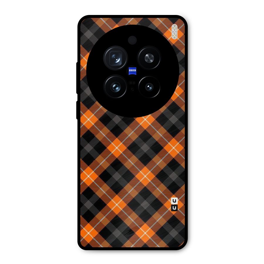 Best Textile Pattern Metal Back Case for Vivo X200 Pro
