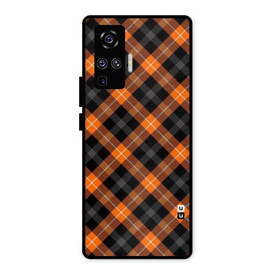 Best Textile Pattern Metal Back Case for Vivo X50 Pro