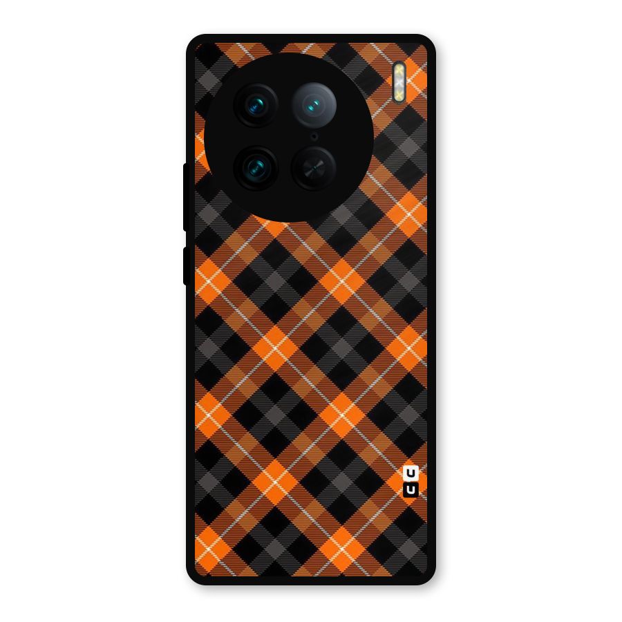 Best Textile Pattern Metal Back Case for Vivo X90 Pro