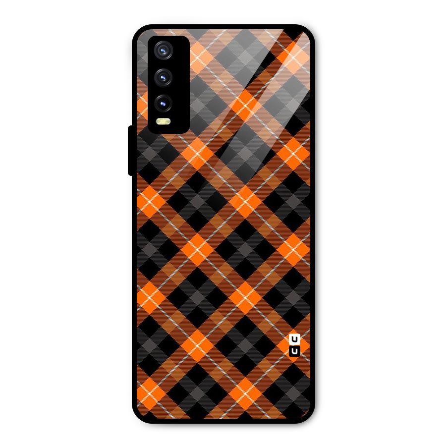 Best Textile Pattern Metal Back Case for Vivo Y20 2021