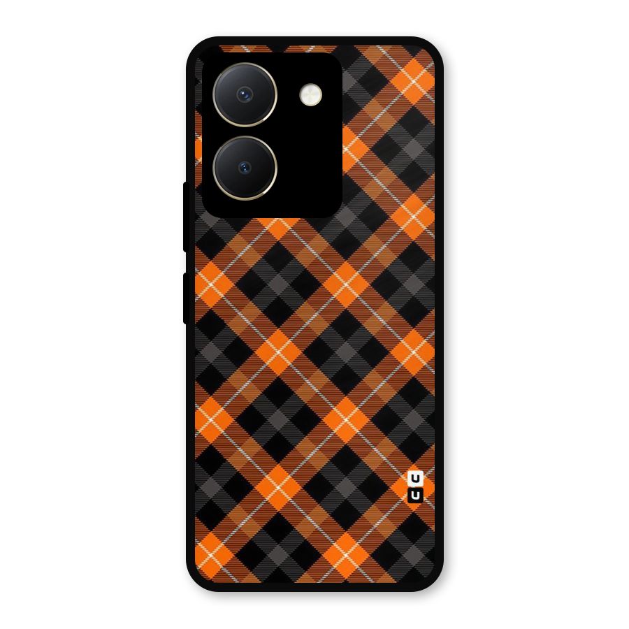 Best Textile Pattern Metal Back Case for Vivo Y36