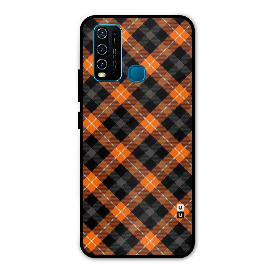 Best Textile Pattern Metal Back Case for Vivo Y50