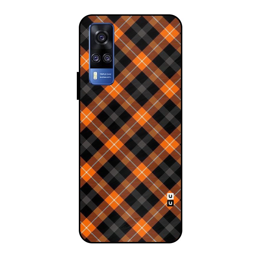 Best Textile Pattern Metal Back Case for Vivo Y51