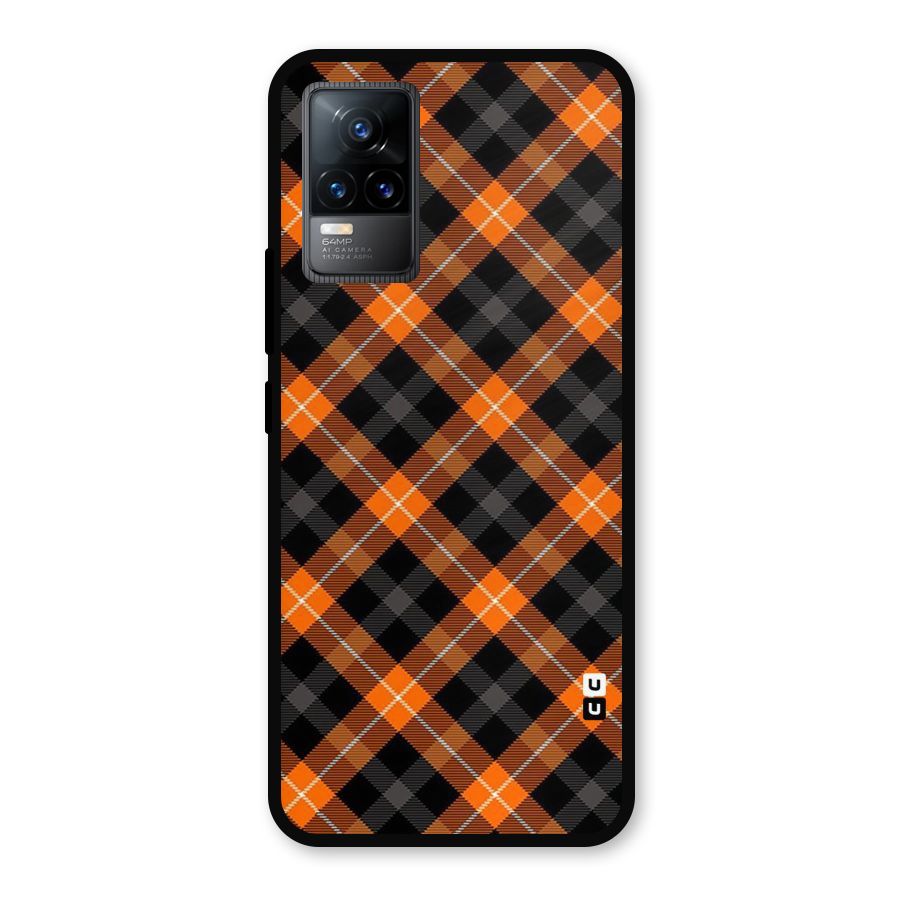 Best Textile Pattern Metal Back Case for Vivo Y73