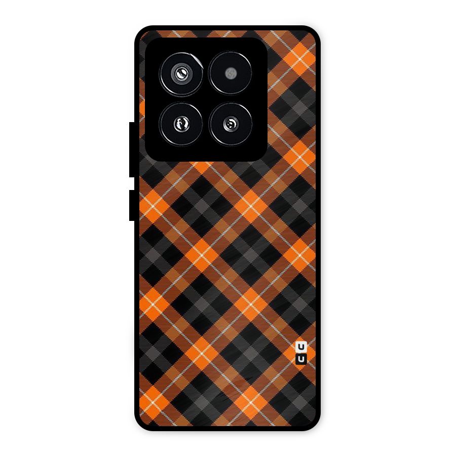 Best Textile Pattern Metal Back Case for Xiaomi 14 Pro