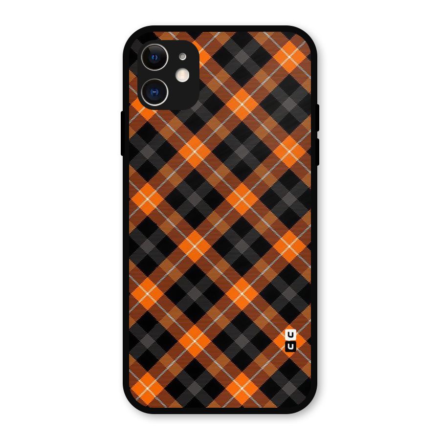 Best Textile Pattern Metal Back Case for iPhone 11