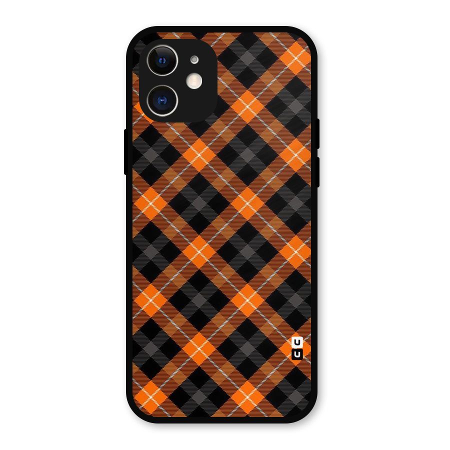 Best Textile Pattern Metal Back Case for iPhone 12