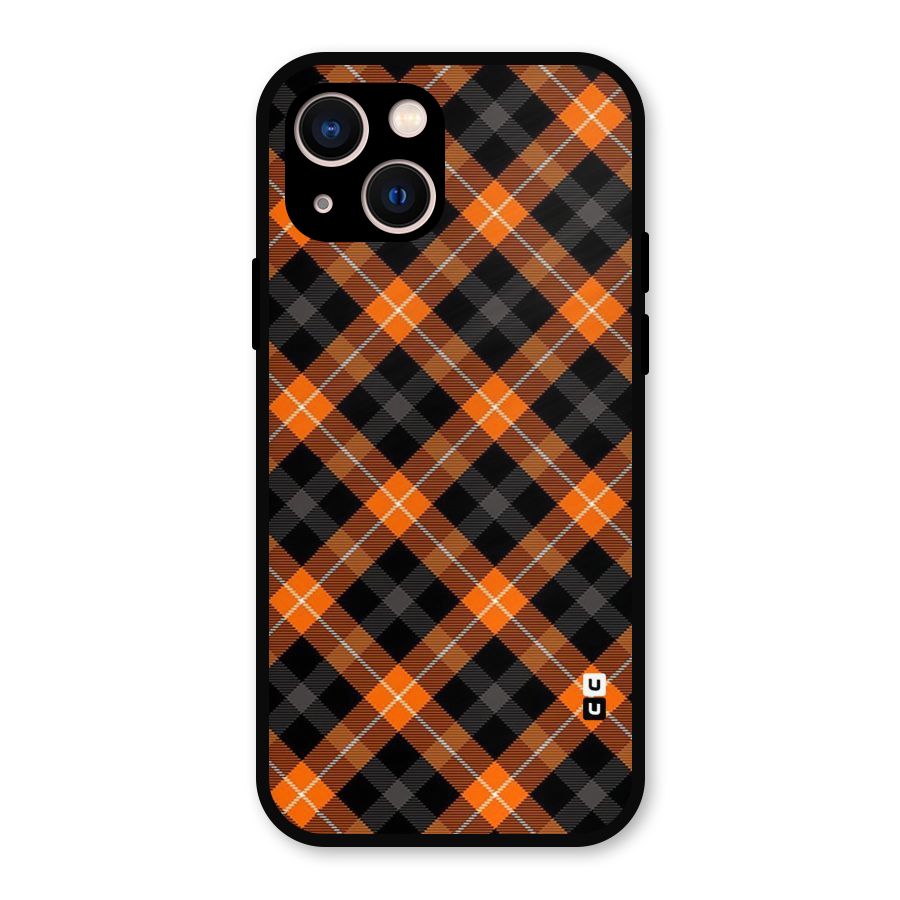 Best Textile Pattern Metal Back Case for iPhone 13