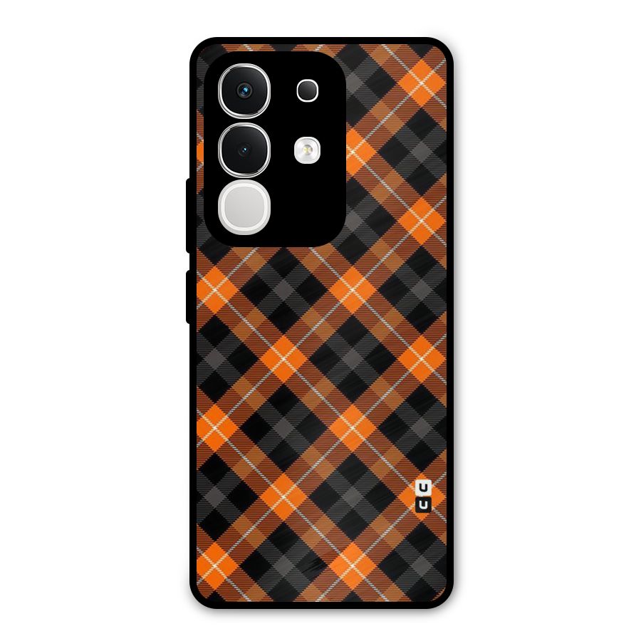 Best Textile Pattern Metal Back Case for iQOO Z10x