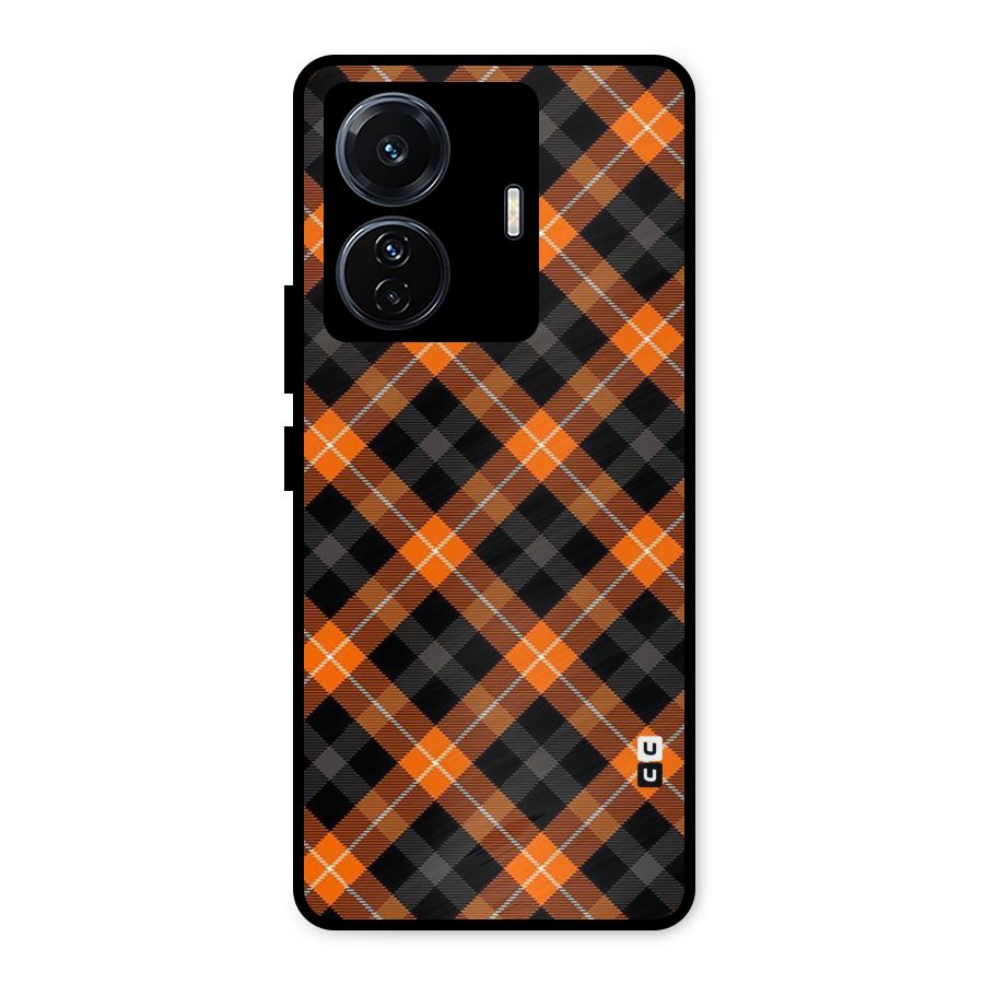 Best Textile Pattern Metal Back Case for iQOO Z6