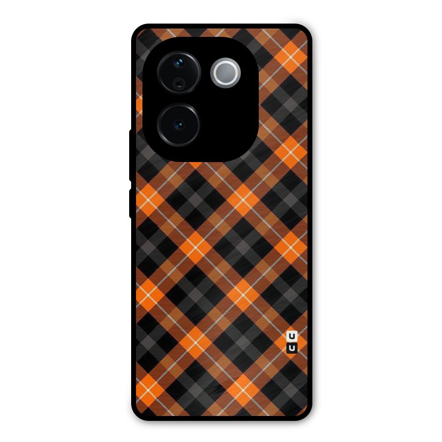 Best Textile Pattern Metal Back Case for iQOO Z9s Pro