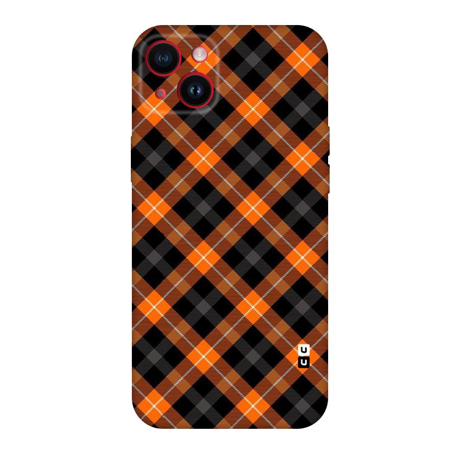 Best Textile Pattern Original Polycarbonate Back Case for iPhone 14 Plus