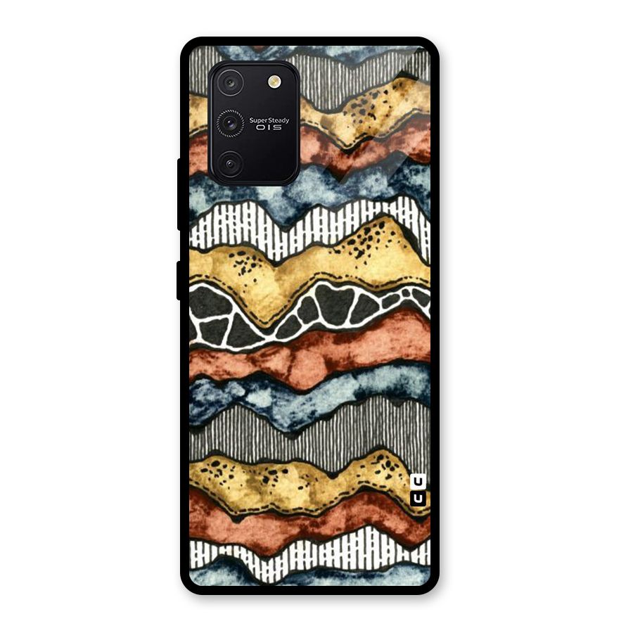 Best Texture Pattern Glass Back Case for Galaxy S10 Lite