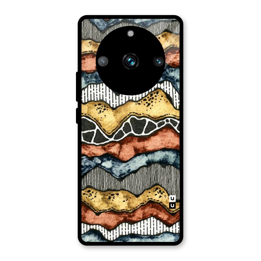 Best Texture Pattern Glass Back Case for Realme Narzo 60 Pro