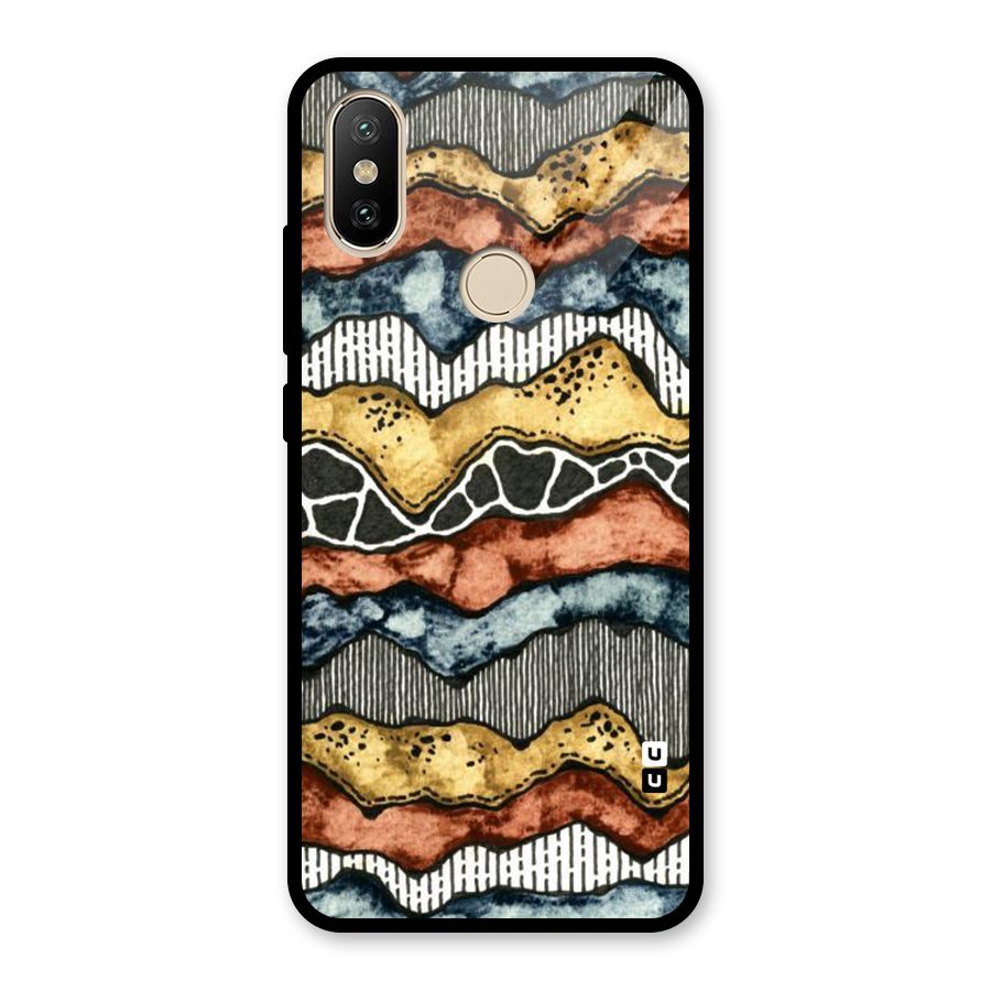 Best Texture Pattern Glass Back Case for Redmi A2