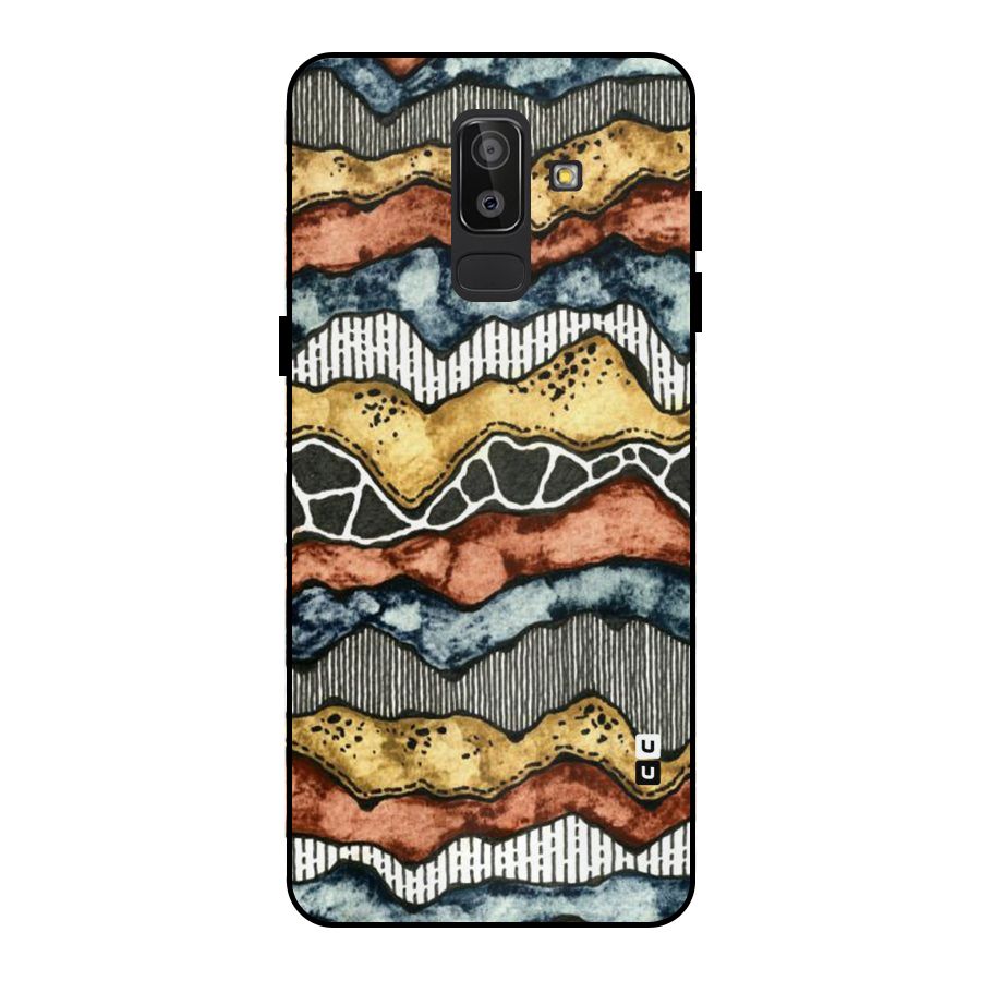 Best Texture Pattern Metal Back Case for Galaxy J8