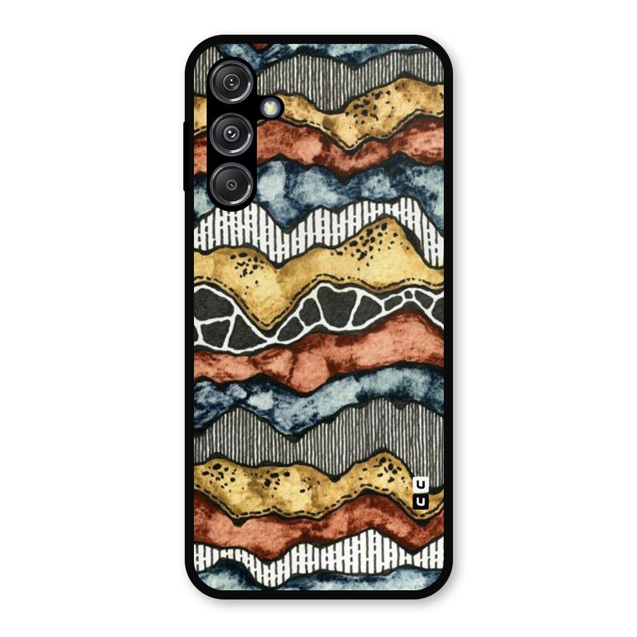 Best Texture Pattern Metal Back Case for Galaxy M34 5G