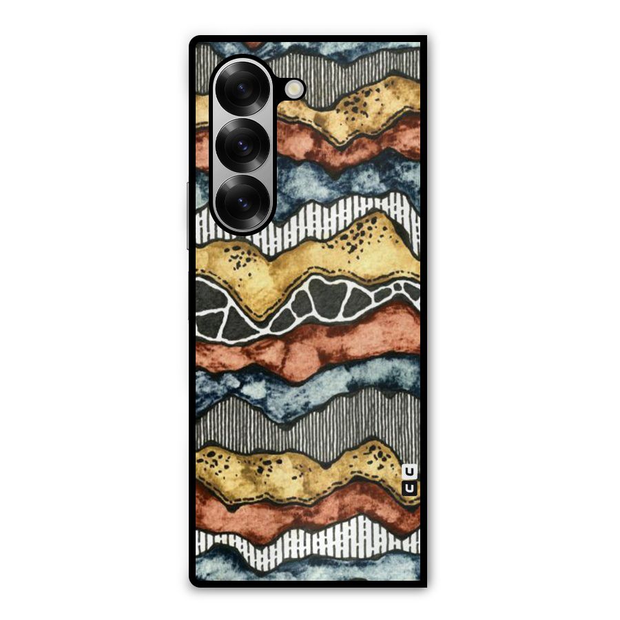 Best Texture Pattern Metal Back Case for Galaxy Z Fold6