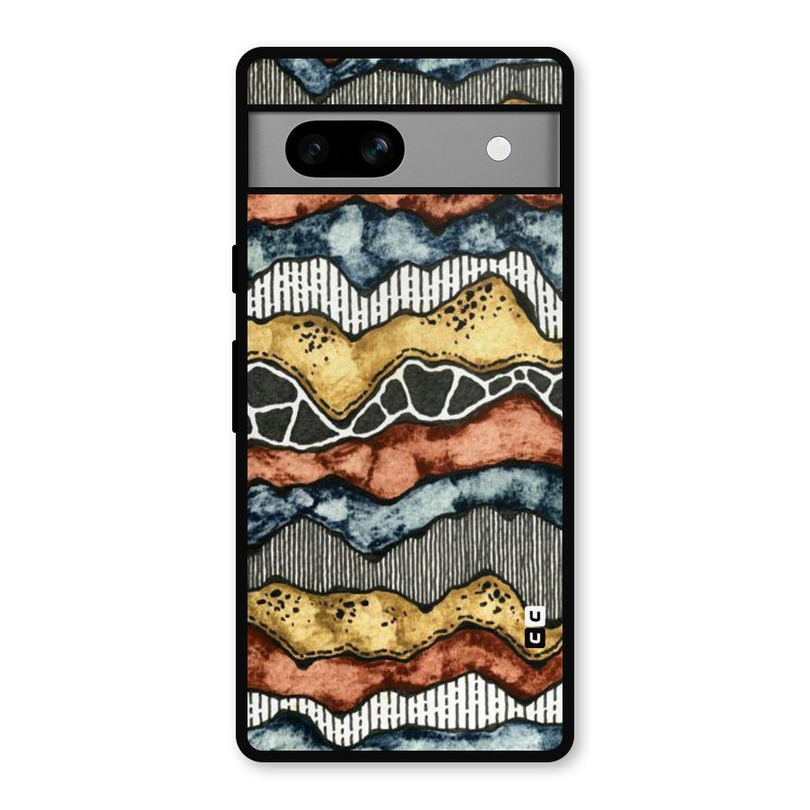 Best Texture Pattern Metal Back Case for Google Pixel 7a