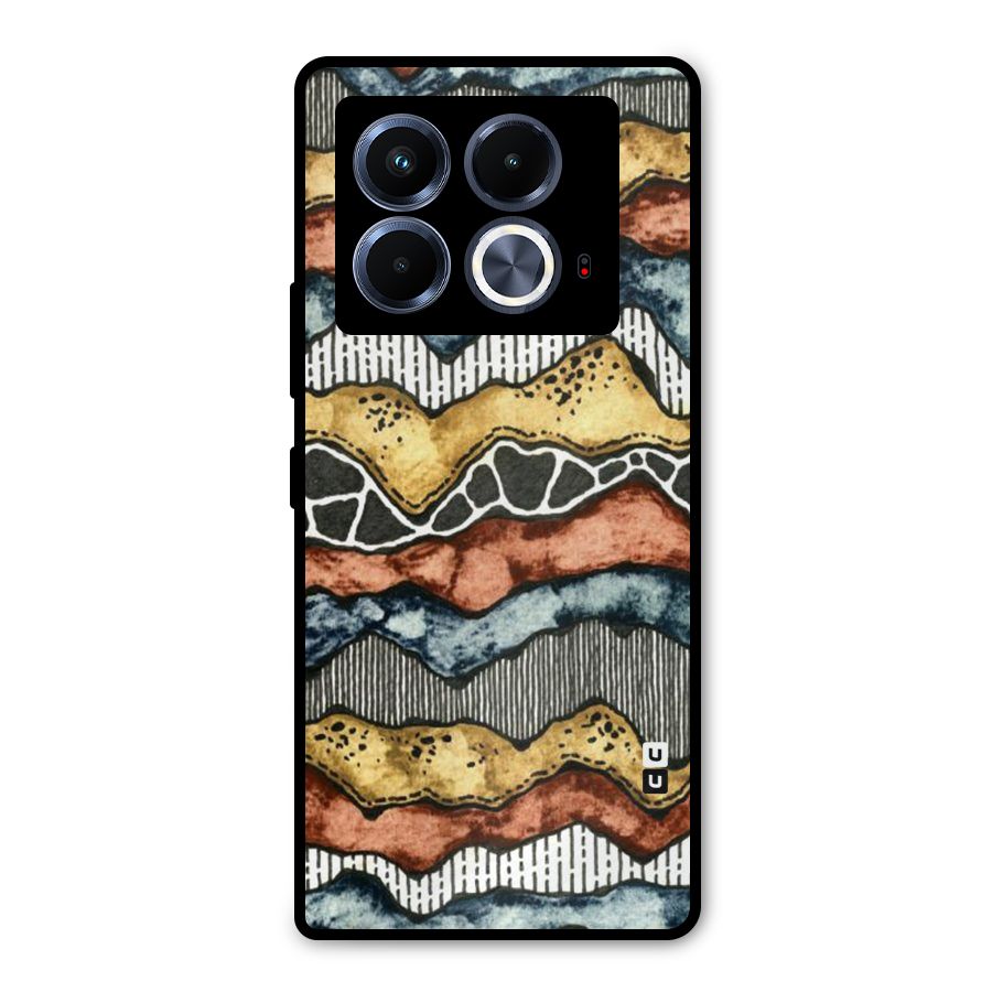 Best Texture Pattern Metal Back Case for Infinix Note 40 5G