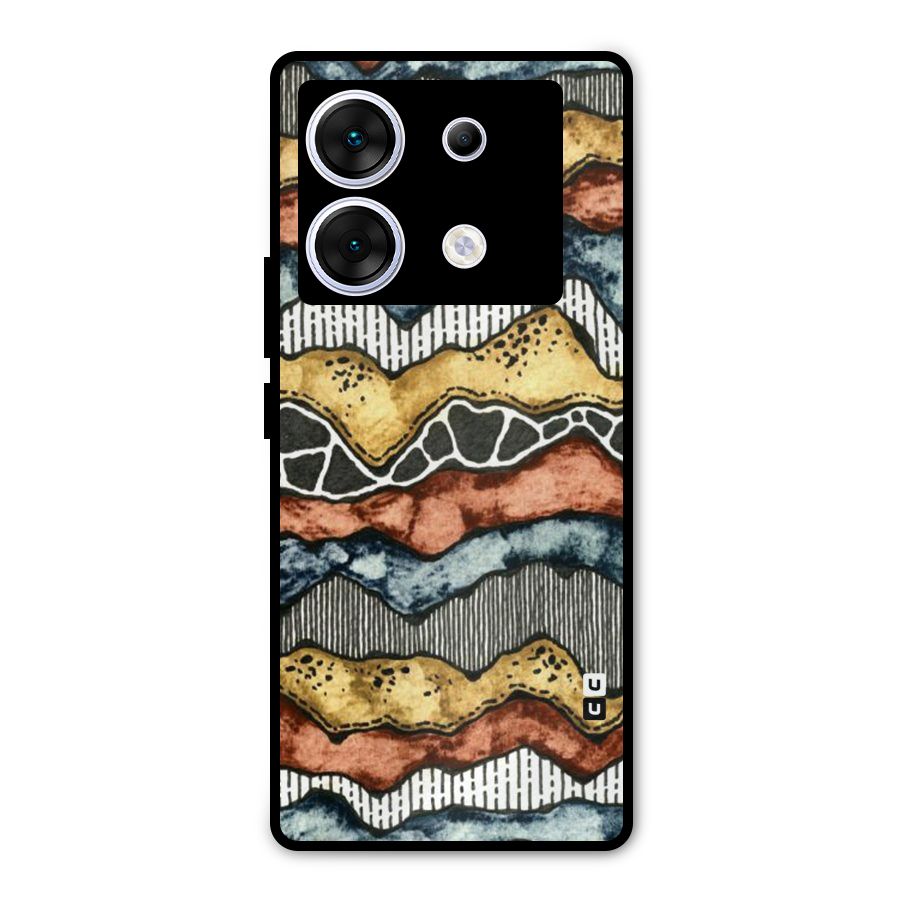 Best Texture Pattern Metal Back Case for Infinix Zero 30 5G