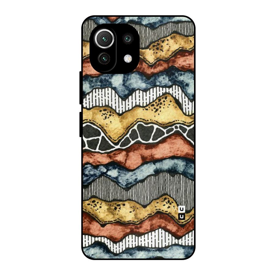 Best Texture Pattern Metal Back Case for Mi 11 Lite