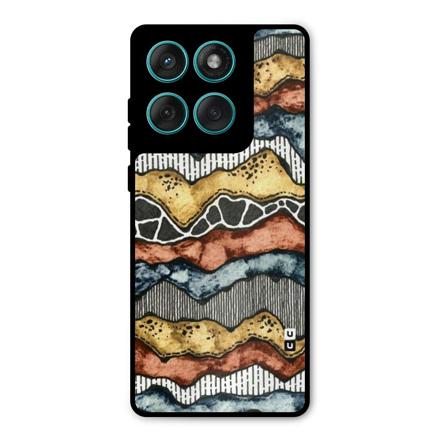Best Texture Pattern Metal Back Case for Motorola Edge 60 Fusion
