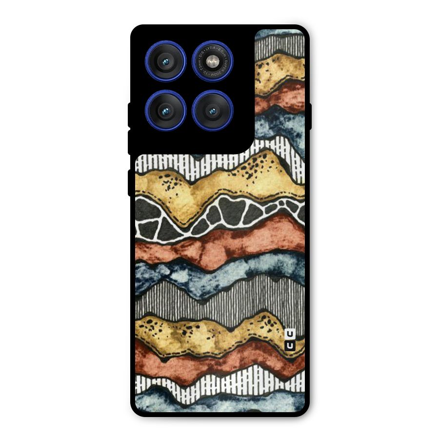 Best Texture Pattern Metal Back Case for Motorola Edge 60 Pro