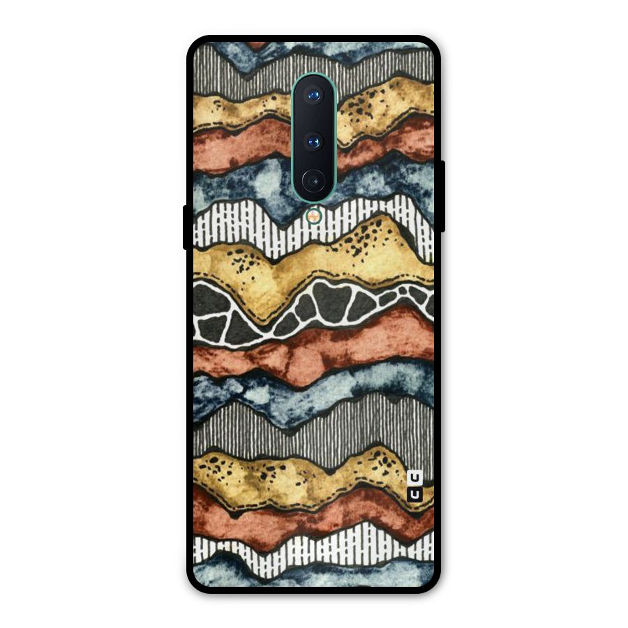 Best Texture Pattern Metal Back Case for OnePlus 8